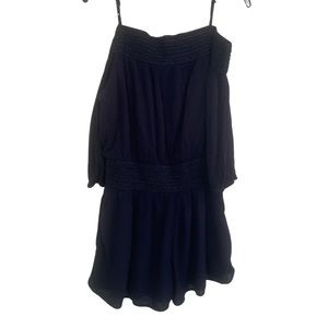 Purple Snow Women's Navy One Piece Shorts Romper |XL |100% Rayon
